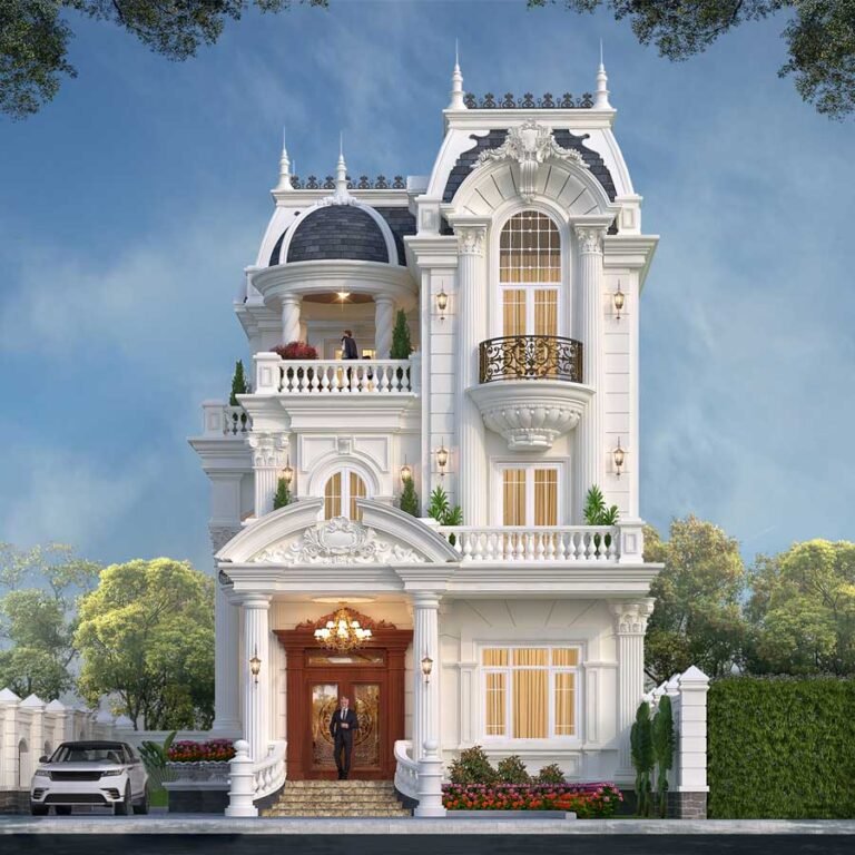 99+ Mẫu Biệt Thự Tân Cổ Điển 3 Tầng Kiểu Pháp